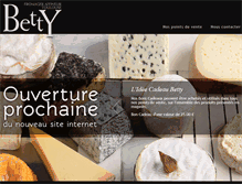 Tablet Screenshot of fromagerie-betty.com